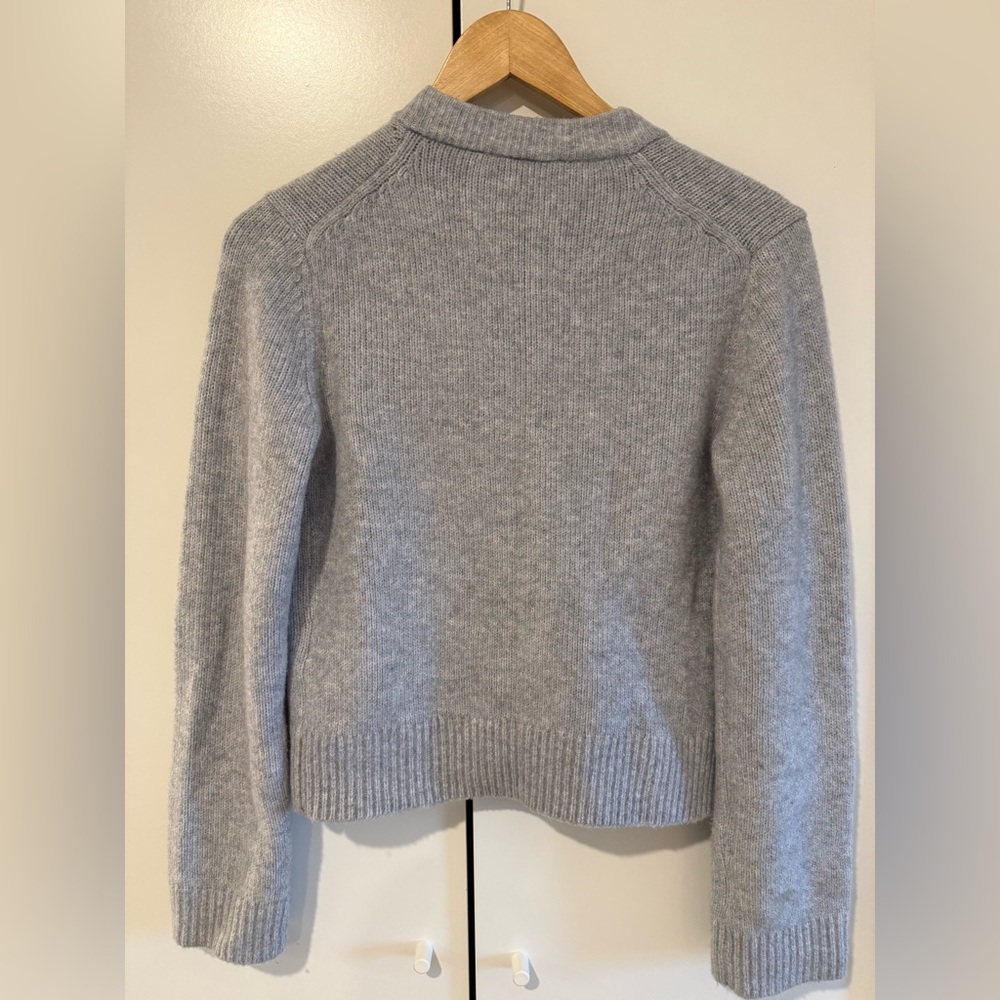 Abercrombie & Fitch Light Gray Women's Cardigan - Picture 2 of 4